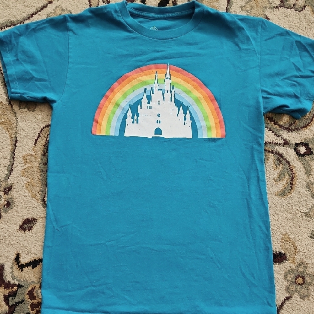 Disney Teal Graphic Short Sleeve Tee
